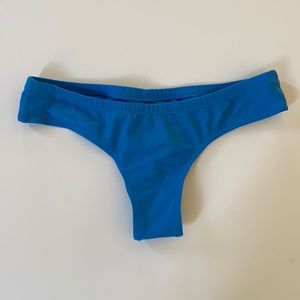 Blue cheeky Volcom bikini bottoms